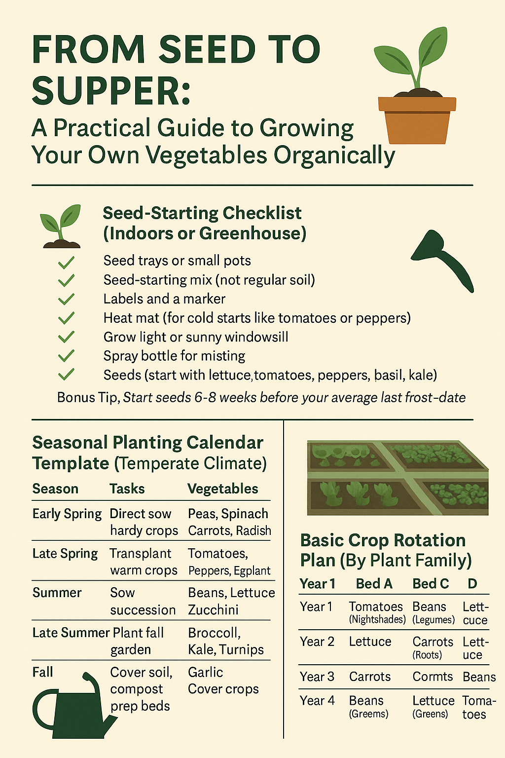 From Seed to Supper: A Practical Guide to Growing Your Own Vegetables Organically